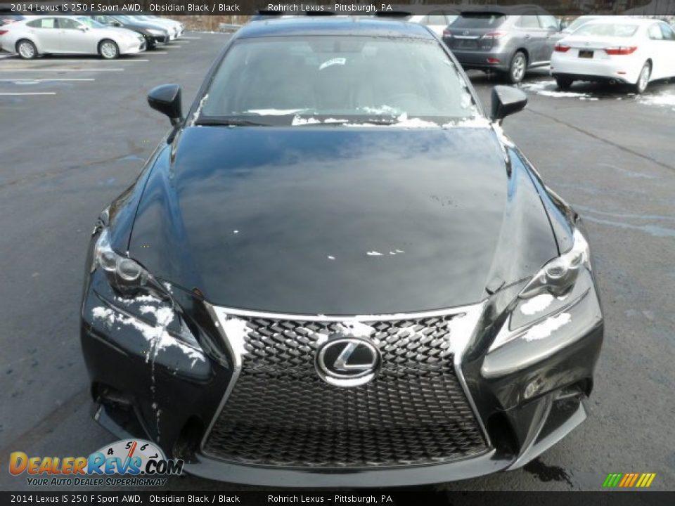 2014 Lexus IS 250 F Sport AWD Obsidian Black / Black Photo #7