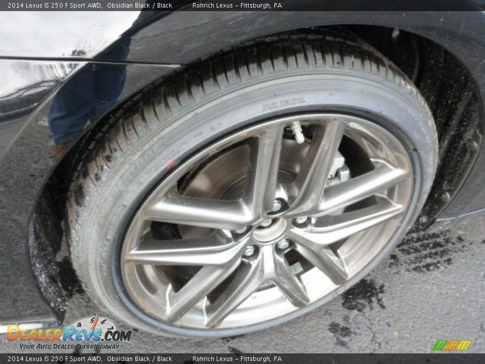 2014 Lexus IS 250 F Sport AWD Obsidian Black / Black Photo #9