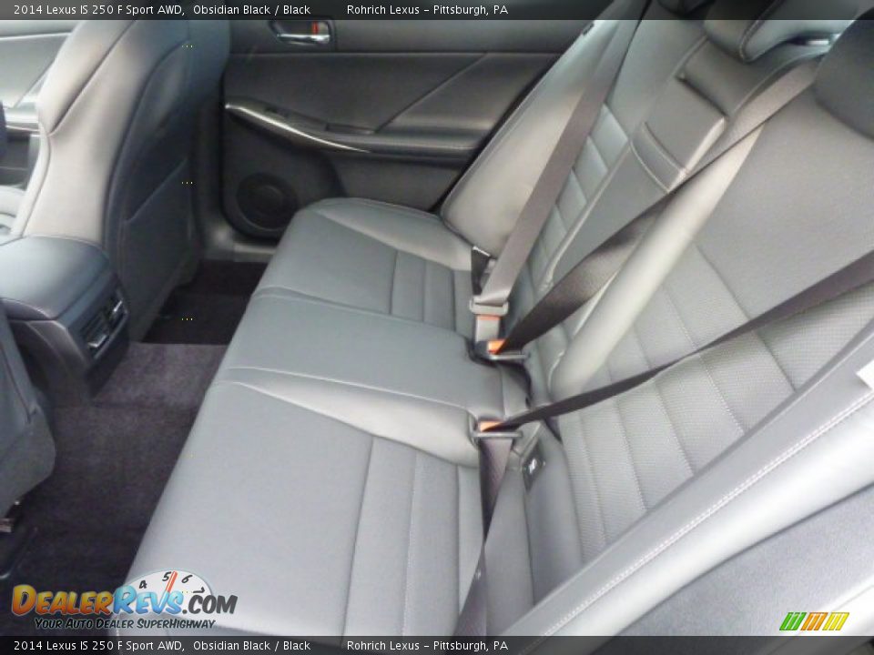2014 Lexus IS 250 F Sport AWD Obsidian Black / Black Photo #11