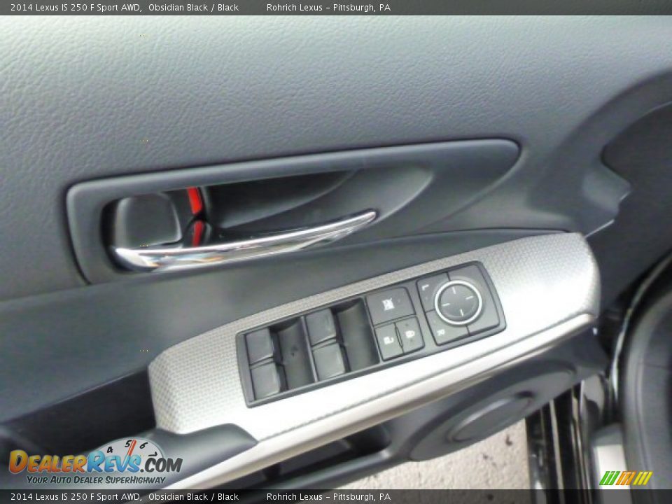 2014 Lexus IS 250 F Sport AWD Obsidian Black / Black Photo #13