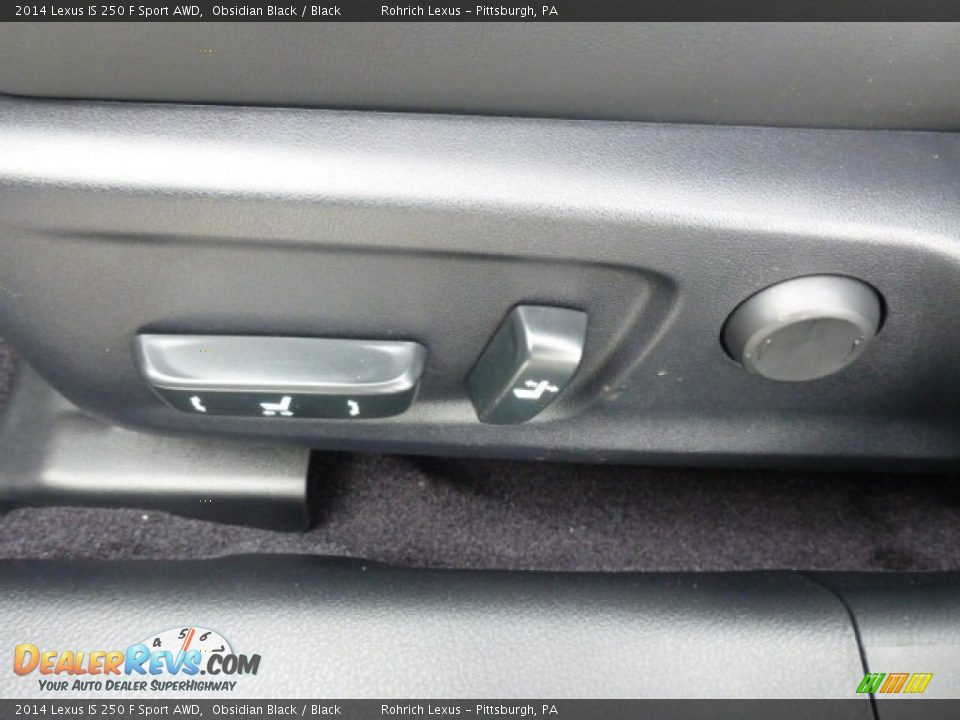2014 Lexus IS 250 F Sport AWD Obsidian Black / Black Photo #14