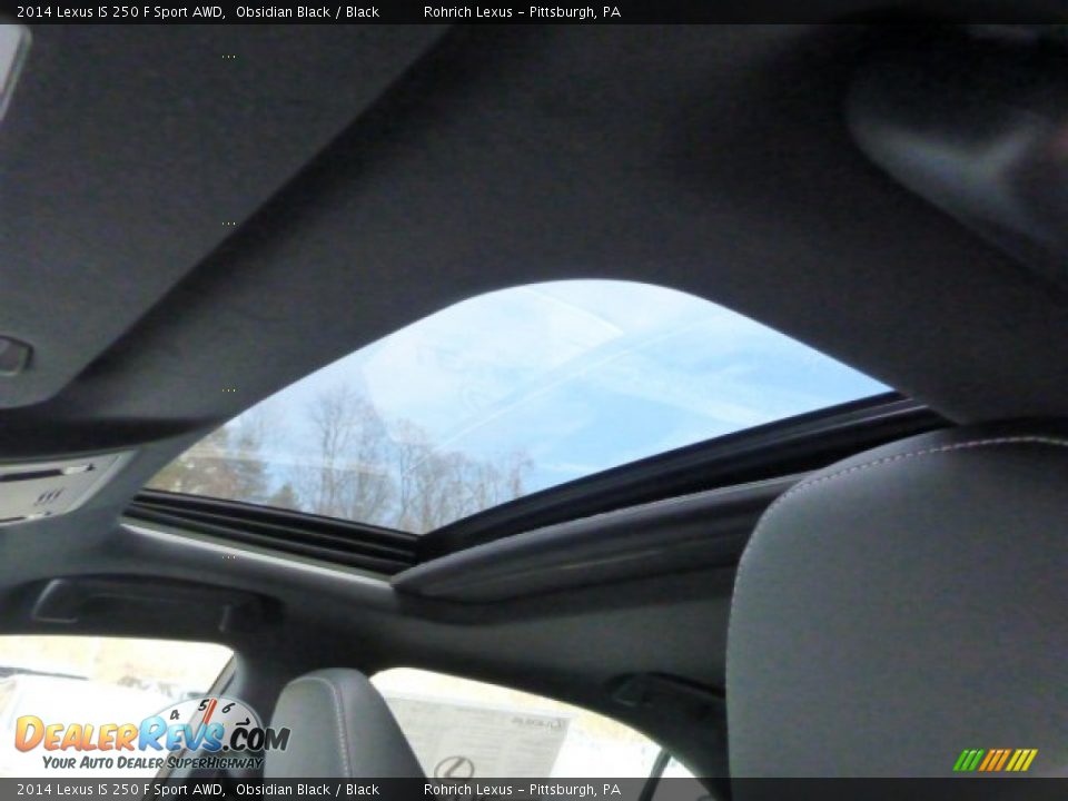 2014 Lexus IS 250 F Sport AWD Obsidian Black / Black Photo #16