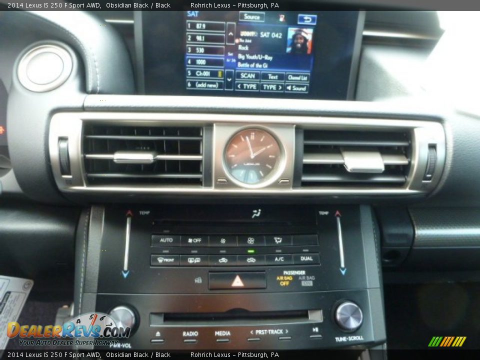2014 Lexus IS 250 F Sport AWD Obsidian Black / Black Photo #19