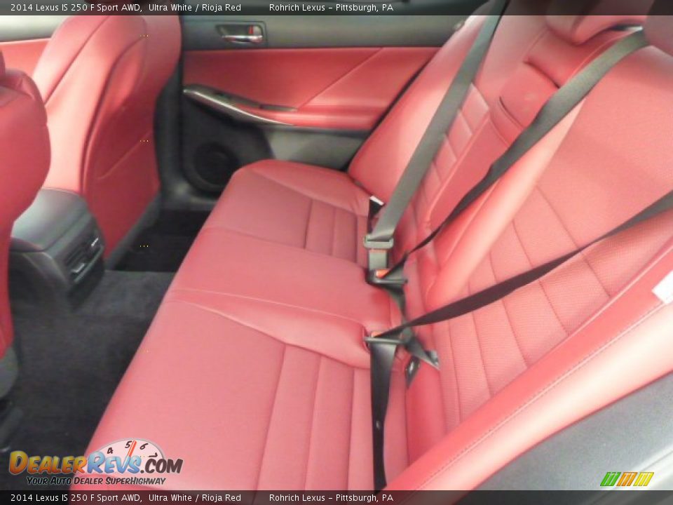 2014 Lexus IS 250 F Sport AWD Ultra White / Rioja Red Photo #11