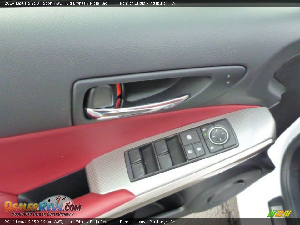 2014 Lexus IS 250 F Sport AWD Ultra White / Rioja Red Photo #13