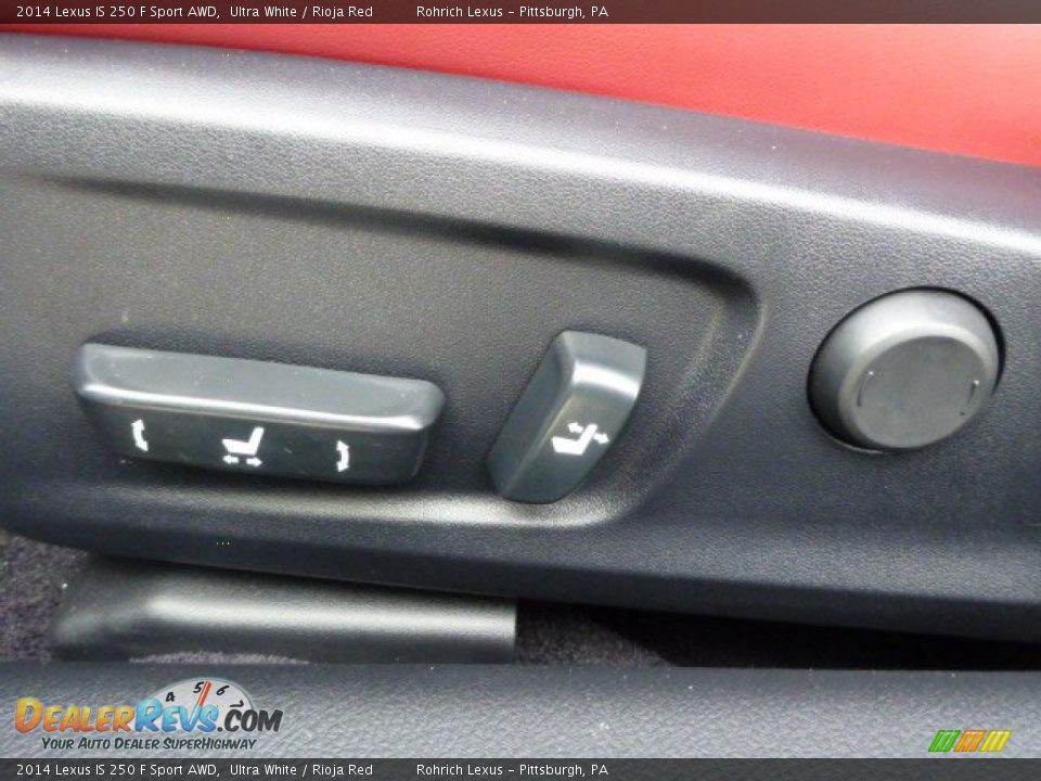 2014 Lexus IS 250 F Sport AWD Ultra White / Rioja Red Photo #15
