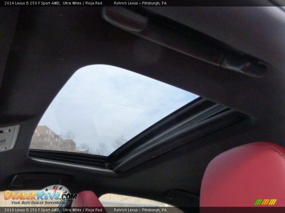 2014 Lexus IS 250 F Sport AWD Ultra White / Rioja Red Photo #16