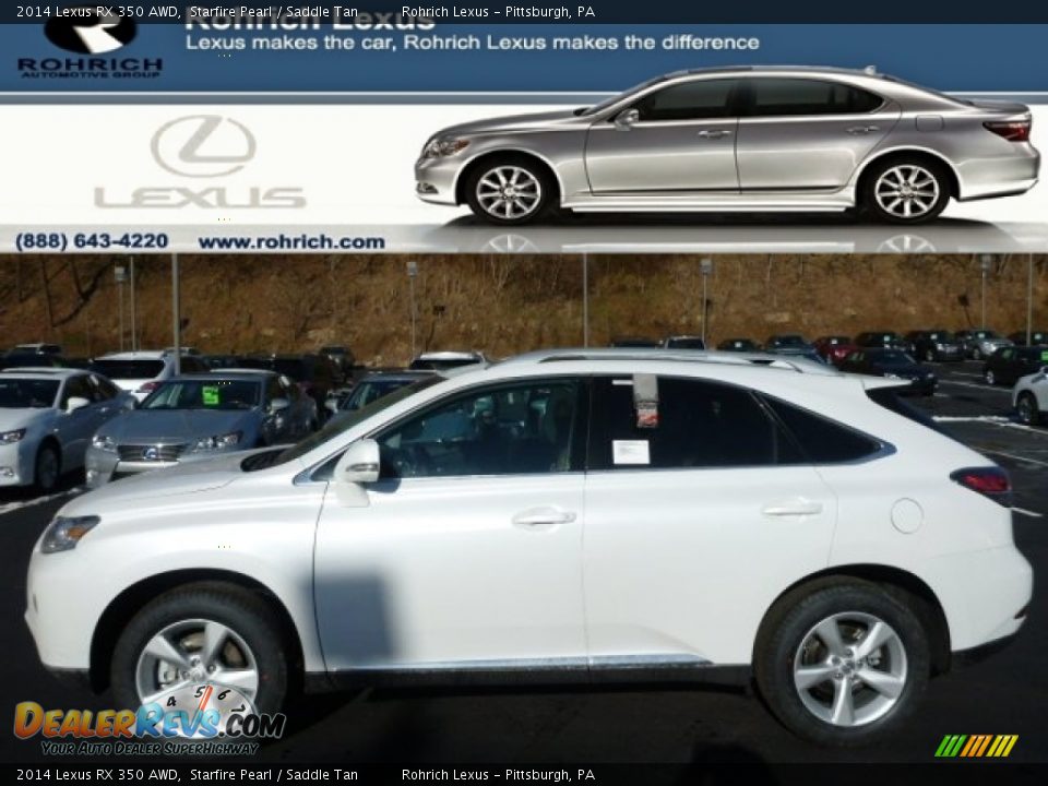 2014 Lexus RX 350 AWD Starfire Pearl / Saddle Tan Photo #1