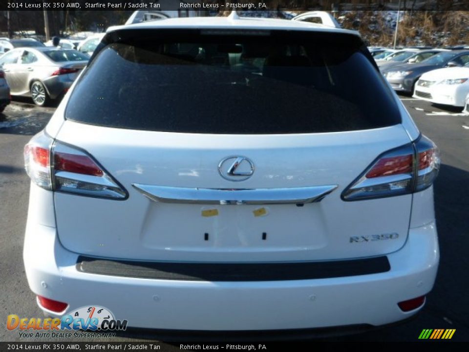 2014 Lexus RX 350 AWD Starfire Pearl / Saddle Tan Photo #3
