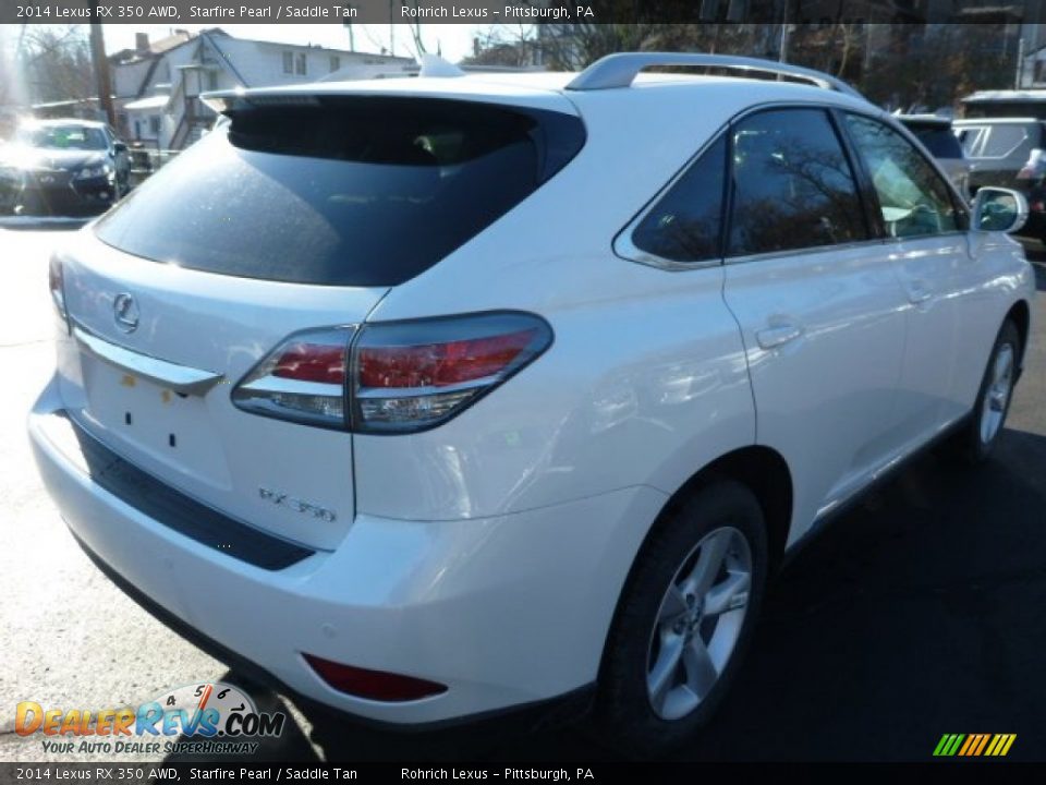 2014 Lexus RX 350 AWD Starfire Pearl / Saddle Tan Photo #4