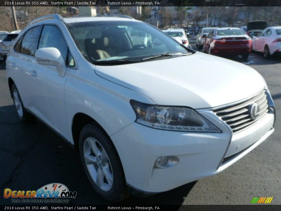 2014 Lexus RX 350 AWD Starfire Pearl / Saddle Tan Photo #5