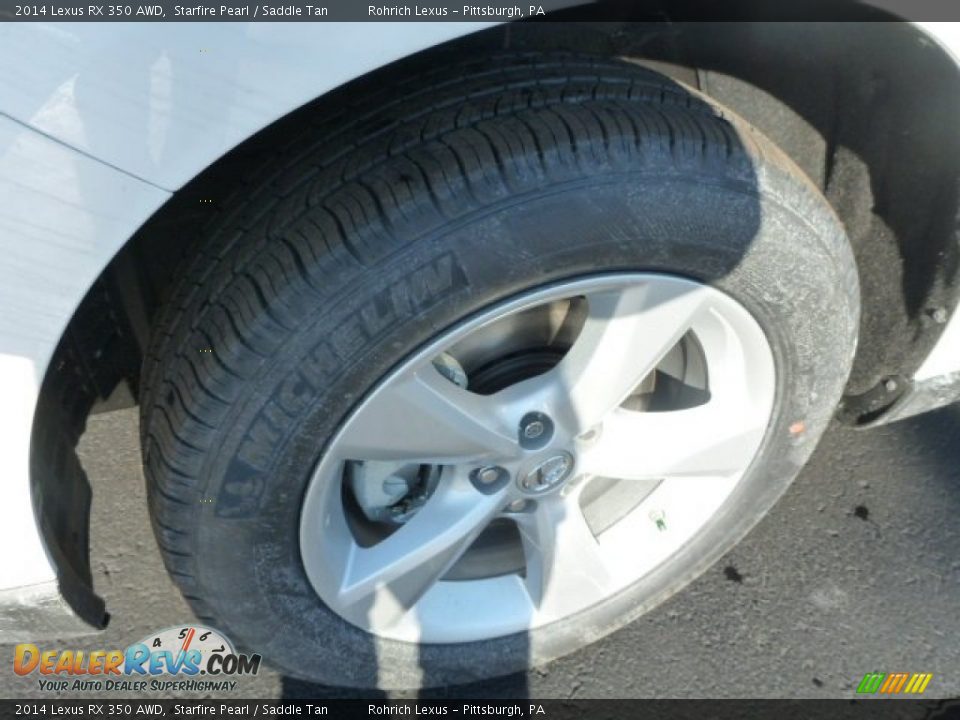 2014 Lexus RX 350 AWD Starfire Pearl / Saddle Tan Photo #8