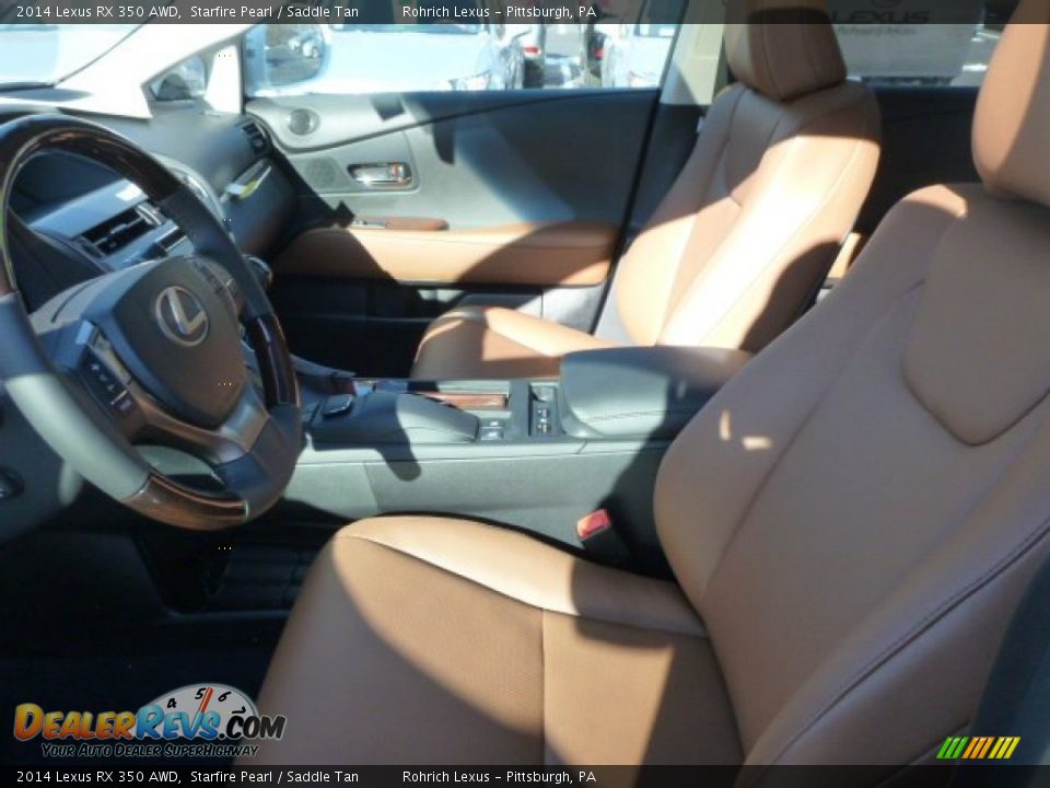 2014 Lexus RX 350 AWD Starfire Pearl / Saddle Tan Photo #9