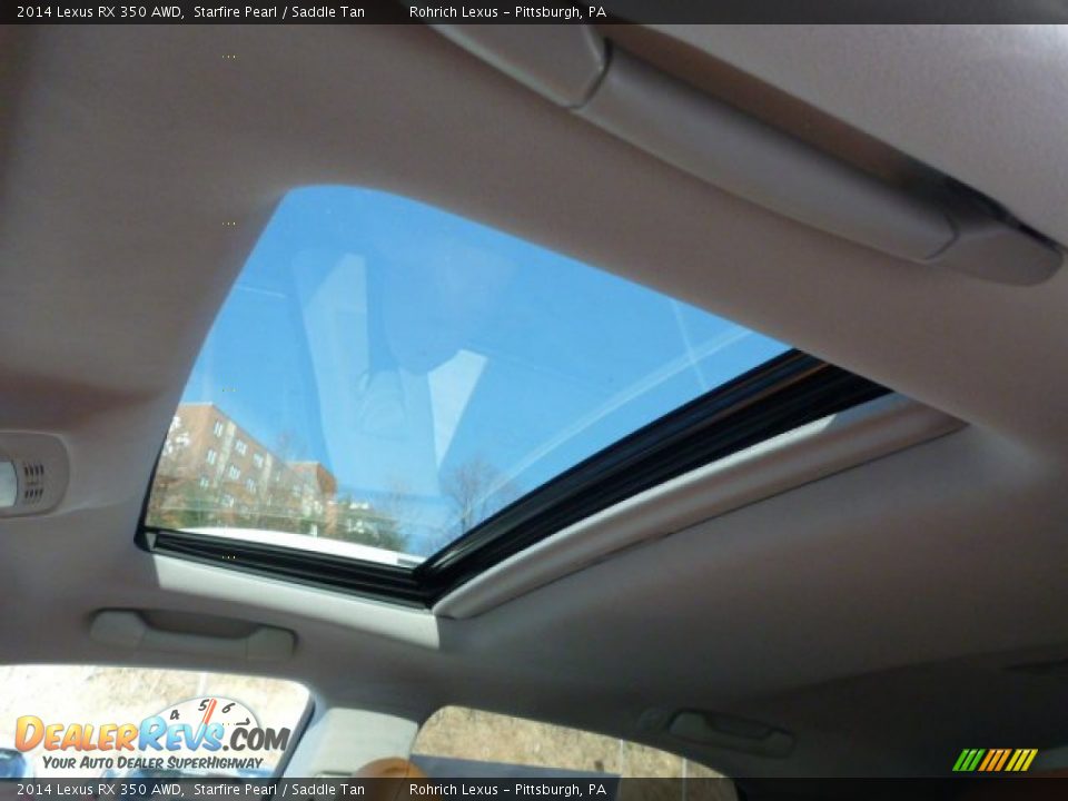 2014 Lexus RX 350 AWD Starfire Pearl / Saddle Tan Photo #14