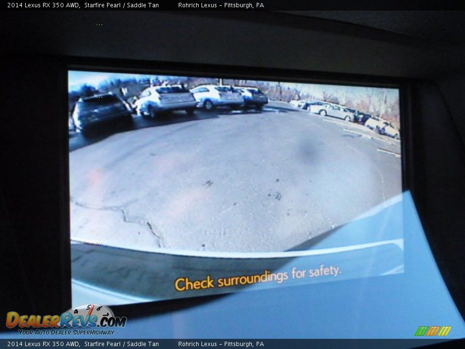 2014 Lexus RX 350 AWD Starfire Pearl / Saddle Tan Photo #16