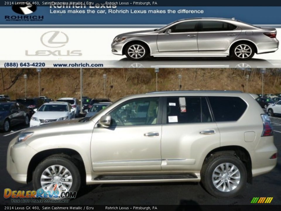2014 Lexus GX 460 Satin Cashmere Metallic / Ecru Photo #1