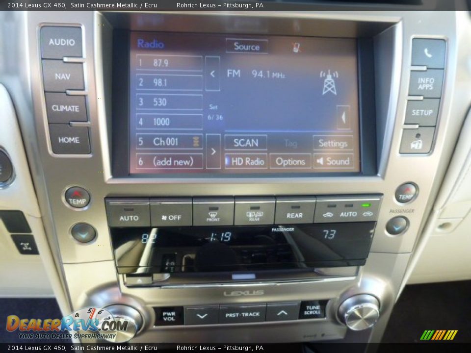2014 Lexus GX 460 Satin Cashmere Metallic / Ecru Photo #17