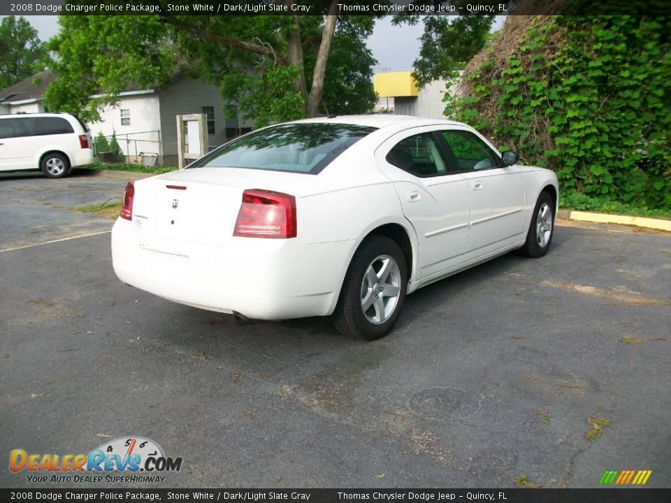2008 Dodge Charger Police Package Stone White / Dark/Light Slate Gray Photo #3
