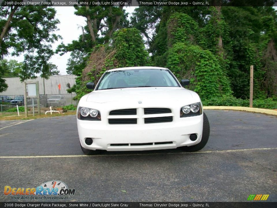 2008 Dodge Charger Police Package Stone White / Dark/Light Slate Gray Photo #8