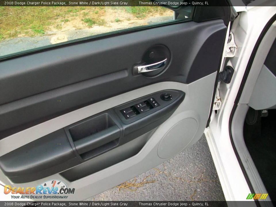 2008 Dodge Charger Police Package Stone White / Dark/Light Slate Gray Photo #9