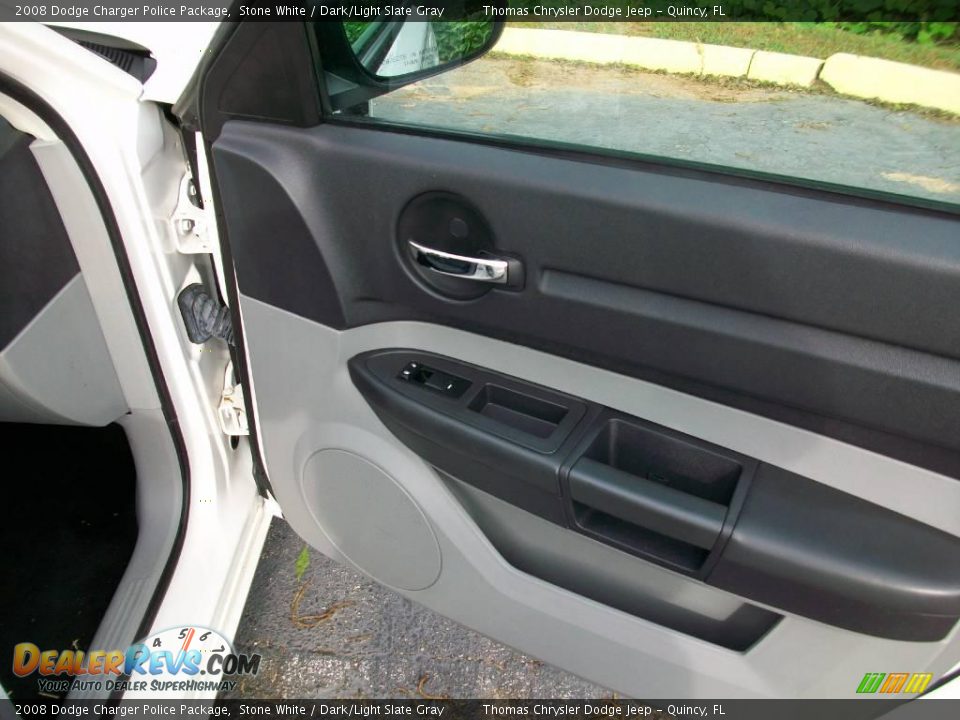 2008 Dodge Charger Police Package Stone White / Dark/Light Slate Gray Photo #10