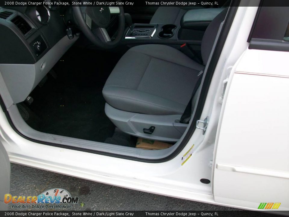 2008 Dodge Charger Police Package Stone White / Dark/Light Slate Gray Photo #11