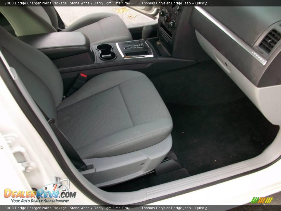 2008 Dodge Charger Police Package Stone White / Dark/Light Slate Gray Photo #12