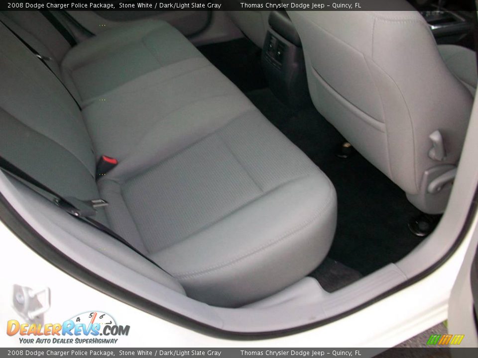 2008 Dodge Charger Police Package Stone White / Dark/Light Slate Gray Photo #13