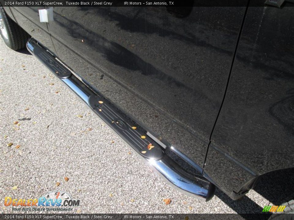 2014 Ford F150 XLT SuperCrew Tuxedo Black / Steel Grey Photo #8