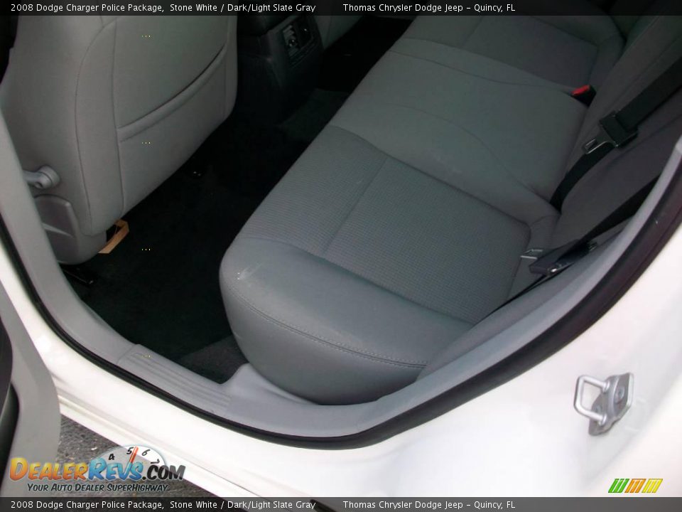 2008 Dodge Charger Police Package Stone White / Dark/Light Slate Gray Photo #14