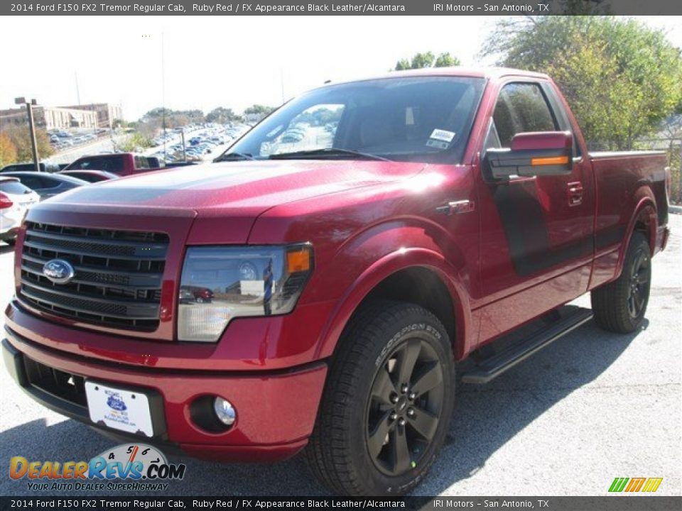 2014 Ford F150 FX2 Tremor Regular Cab Ruby Red / FX Appearance Black Leather/Alcantara Photo #1
