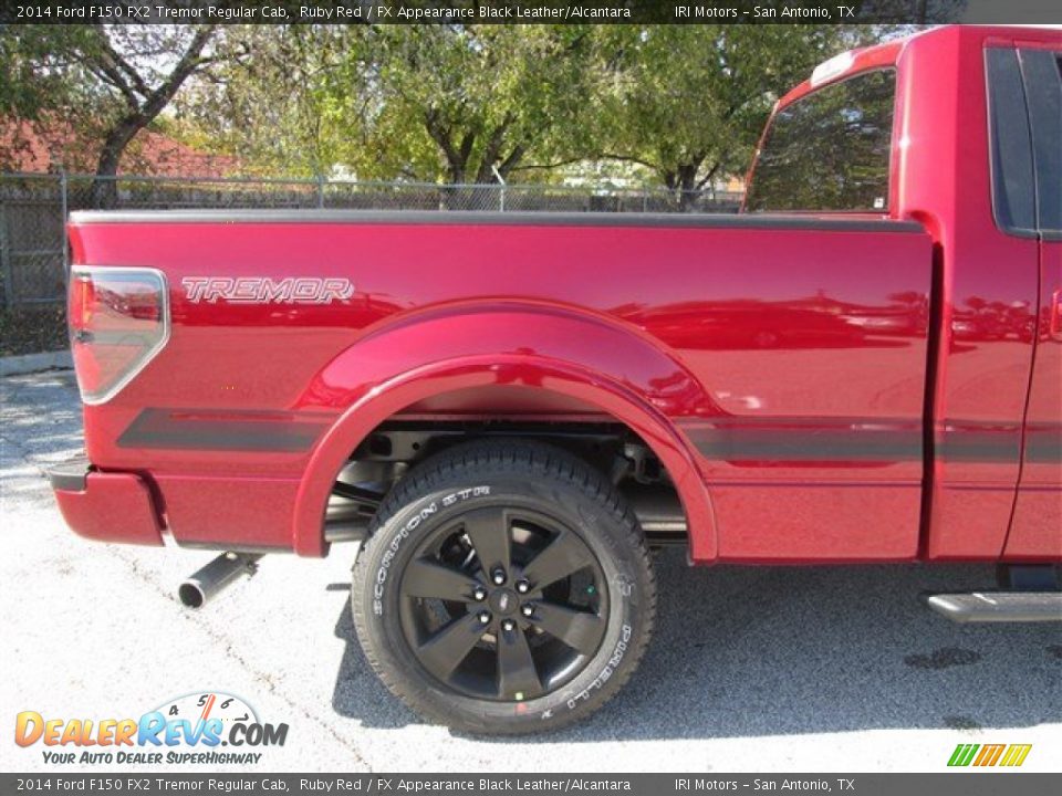 2014 Ford F150 FX2 Tremor Regular Cab Ruby Red / FX Appearance Black Leather/Alcantara Photo #6