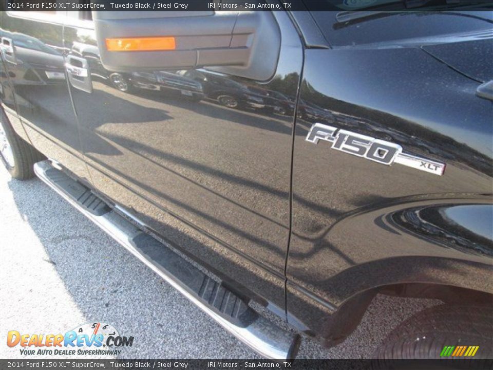 2014 Ford F150 XLT SuperCrew Tuxedo Black / Steel Grey Photo #9