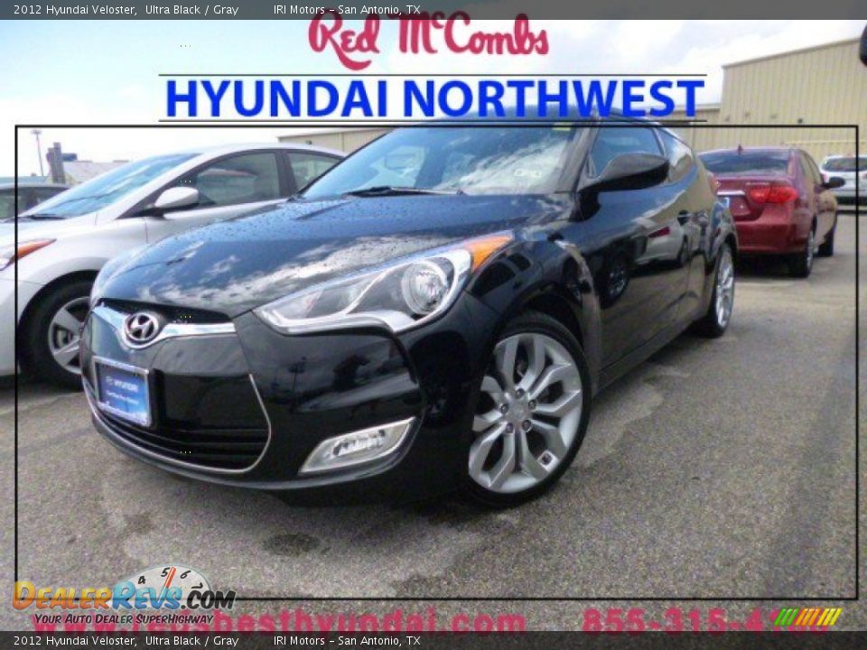 2012 Hyundai Veloster Ultra Black / Gray Photo #1