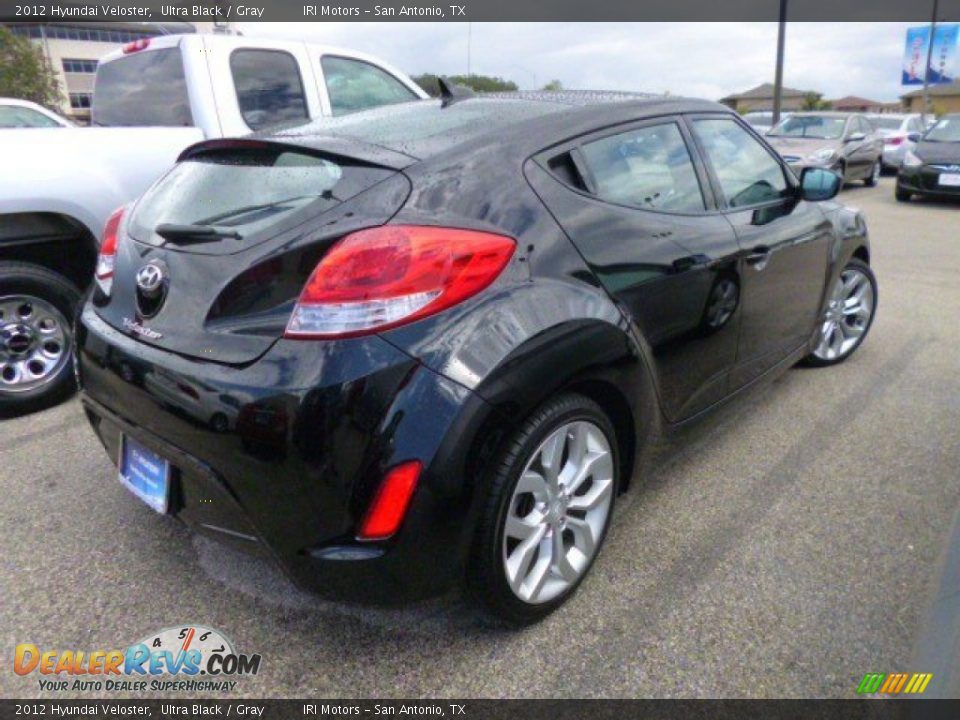 2012 Hyundai Veloster Ultra Black / Gray Photo #3