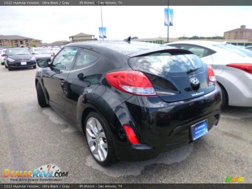 2012 Hyundai Veloster Ultra Black / Gray Photo #5