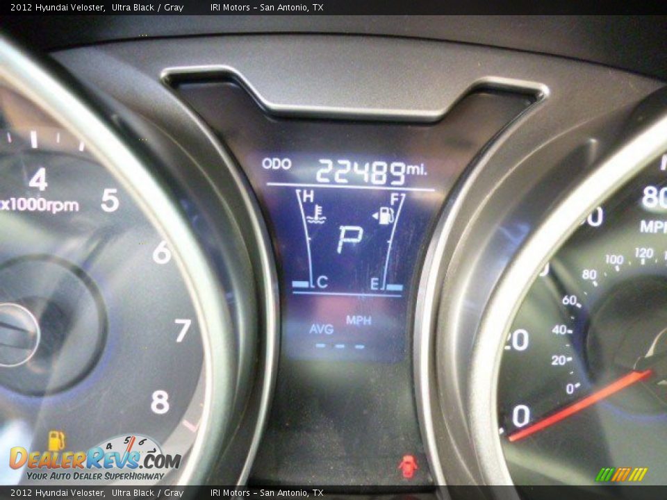 2012 Hyundai Veloster Ultra Black / Gray Photo #7
