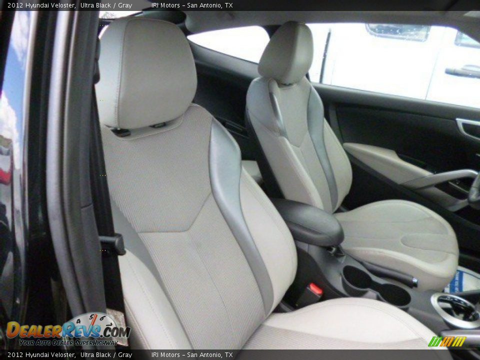 2012 Hyundai Veloster Ultra Black / Gray Photo #11