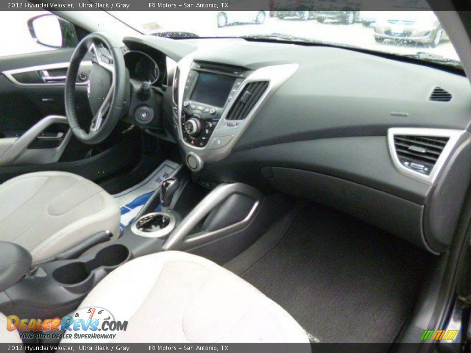 2012 Hyundai Veloster Ultra Black / Gray Photo #12