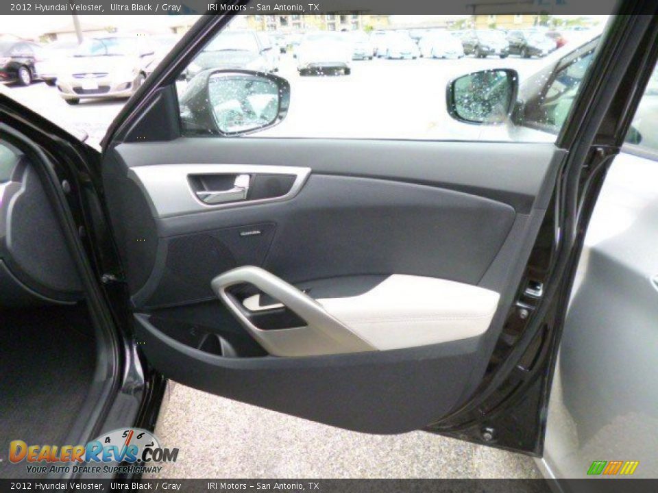 2012 Hyundai Veloster Ultra Black / Gray Photo #13