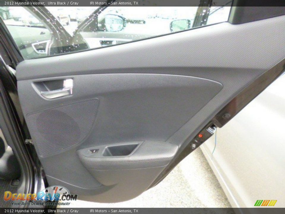 2012 Hyundai Veloster Ultra Black / Gray Photo #16