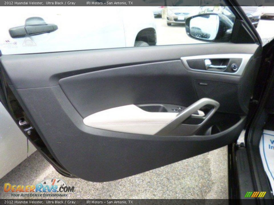 2012 Hyundai Veloster Ultra Black / Gray Photo #18