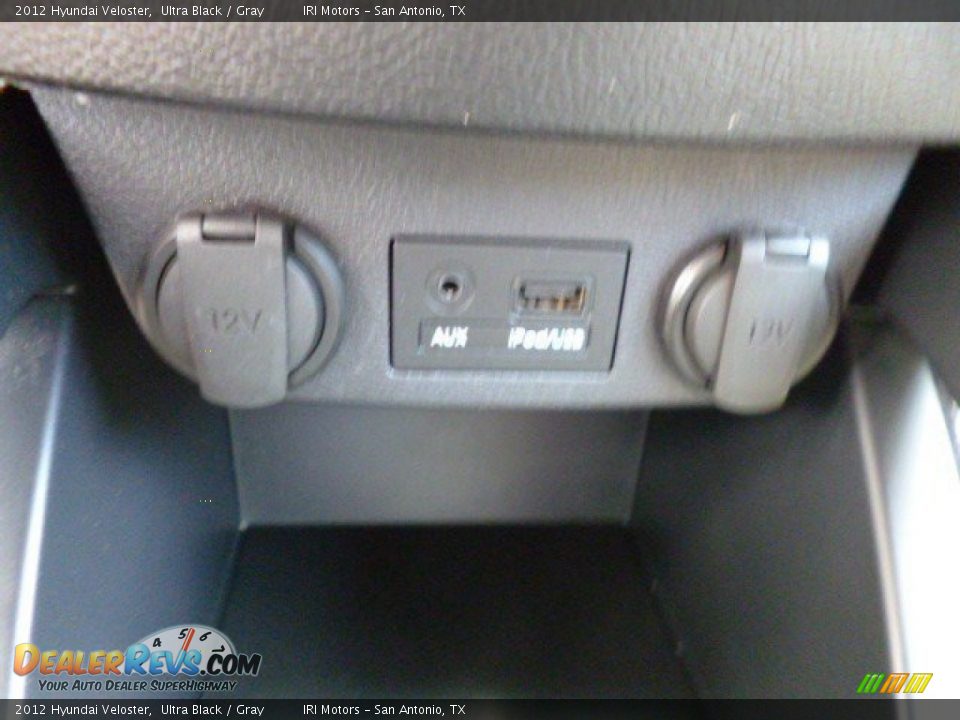 2012 Hyundai Veloster Ultra Black / Gray Photo #19