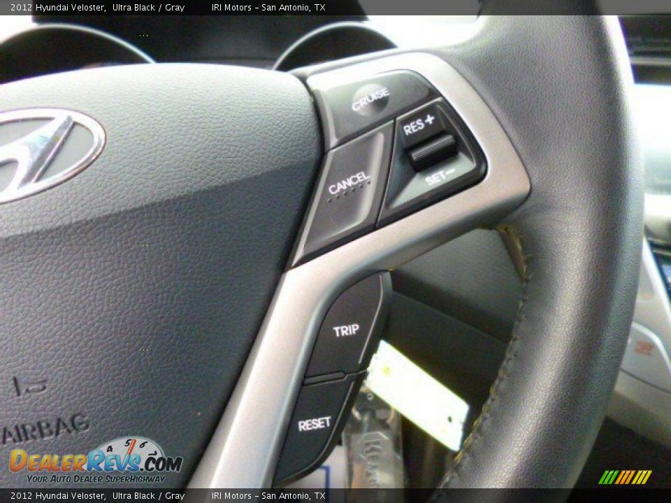2012 Hyundai Veloster Ultra Black / Gray Photo #21