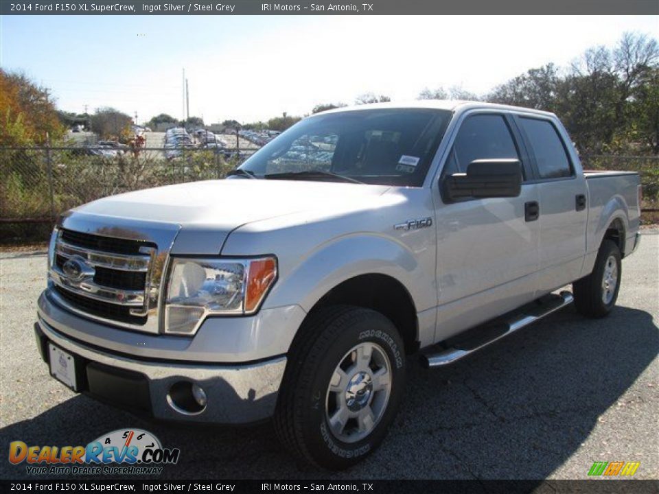 2014 Ford F150 XL SuperCrew Ingot Silver / Steel Grey Photo #1