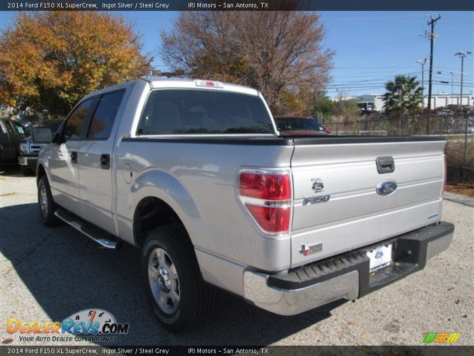 2014 Ford F150 XL SuperCrew Ingot Silver / Steel Grey Photo #3