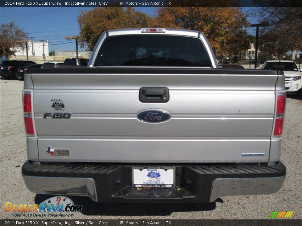 2014 Ford F150 XL SuperCrew Ingot Silver / Steel Grey Photo #4