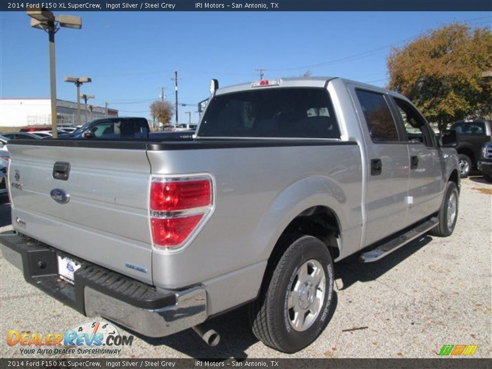 2014 Ford F150 XL SuperCrew Ingot Silver / Steel Grey Photo #5