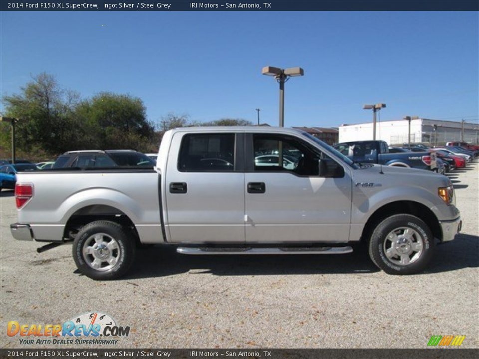 2014 Ford F150 XL SuperCrew Ingot Silver / Steel Grey Photo #6