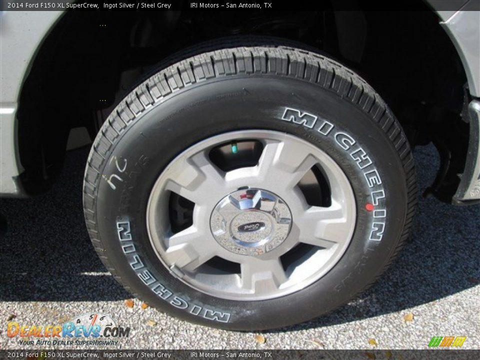 2014 Ford F150 XL SuperCrew Ingot Silver / Steel Grey Photo #8